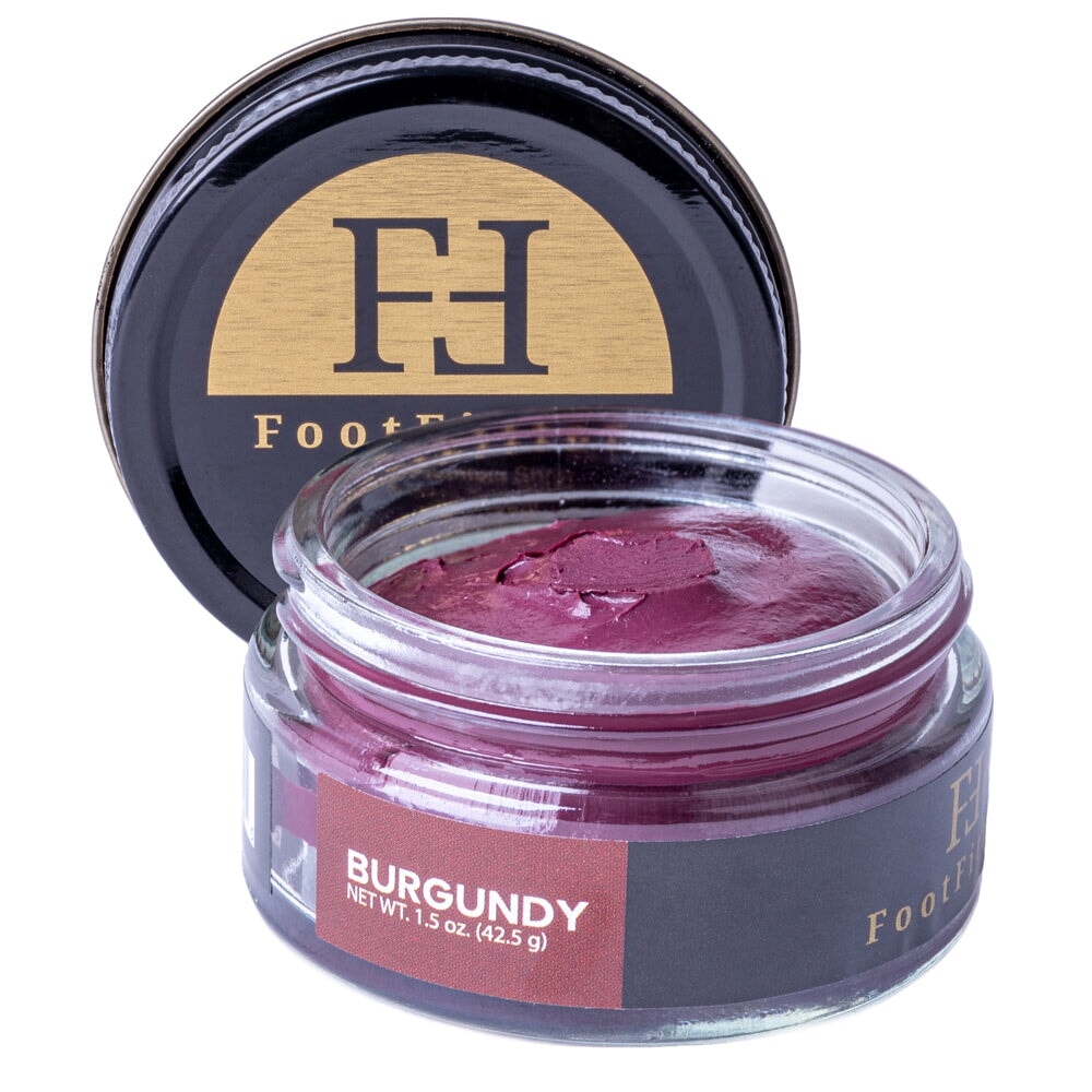 FootFitter Premium Shoe Cream Polish, 1.5 oz. Shoe Polishers FootFitter Burgundy