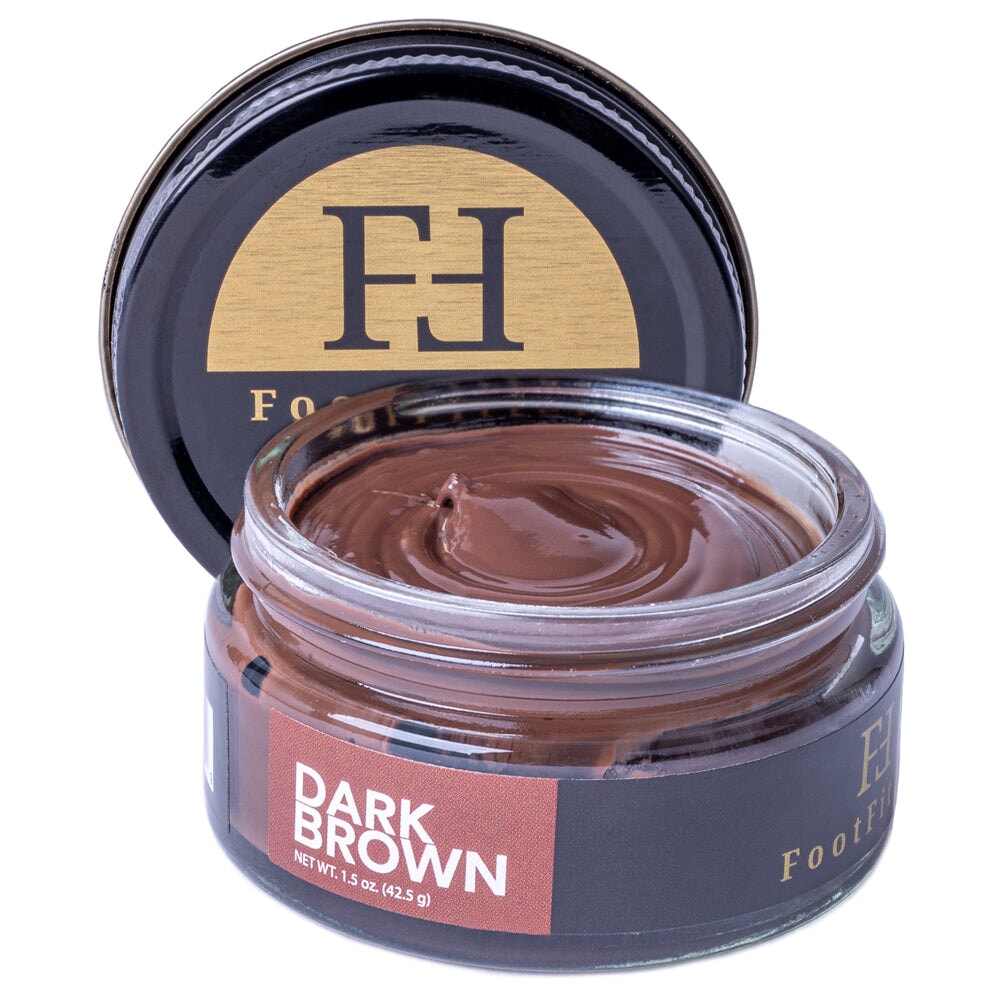 FootFitter Premium Shoe Cream Polish, 1.5 oz. Shoe Polishers FootFitter Dark Brown (formerly "Brown")