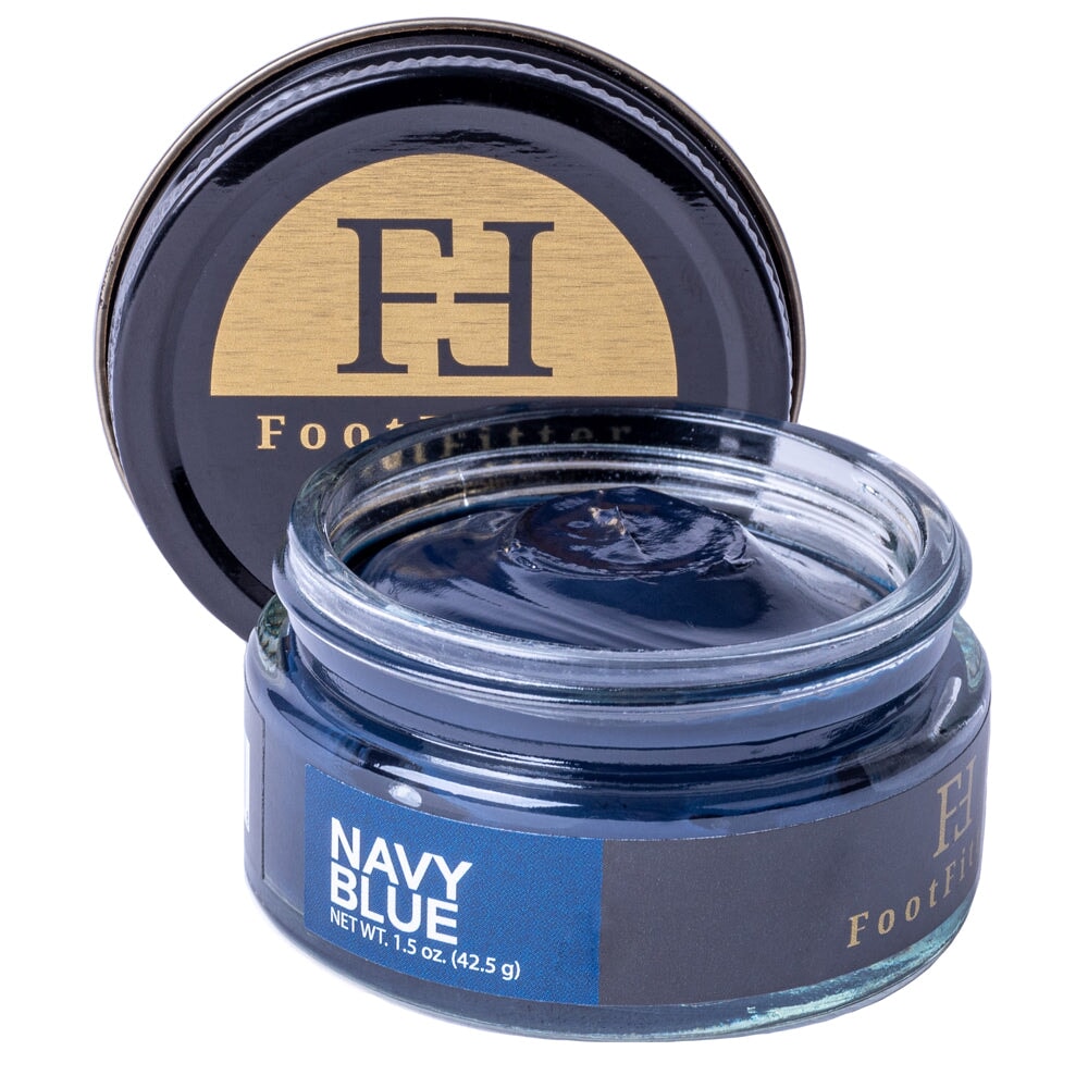 FootFitter Premium Shoe Cream Polish, 1.5 oz. Shoe Polishers FootFitter Navy Blue