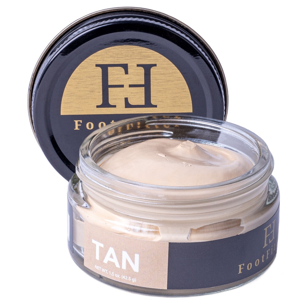 FootFitter Premium Shoe Cream Polish, 1.5 oz. Shoe Polishers FootFitter Tan