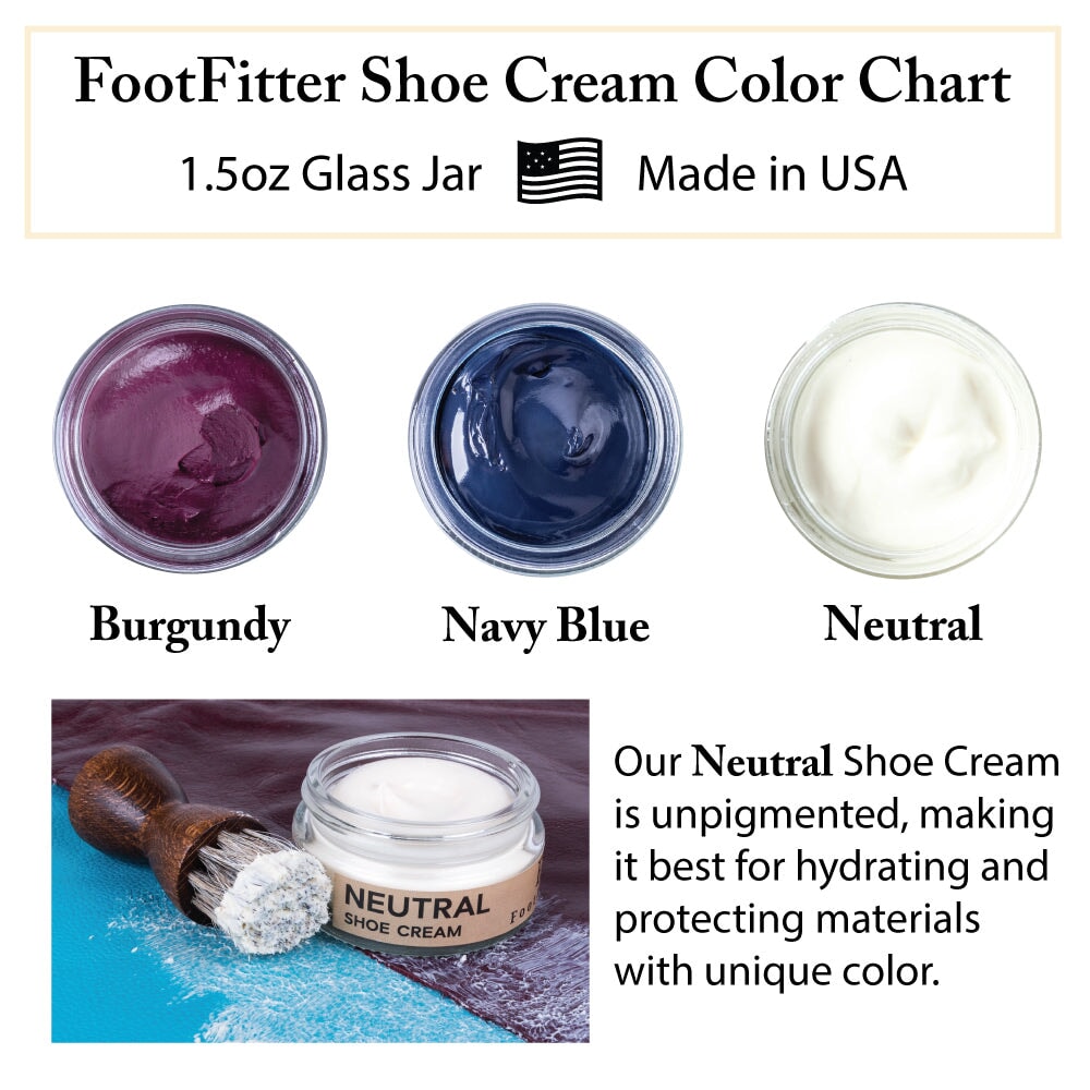 FootFitter Premium Shoe Cream Polish - 2 Pack Shoe Polishers FootFitter