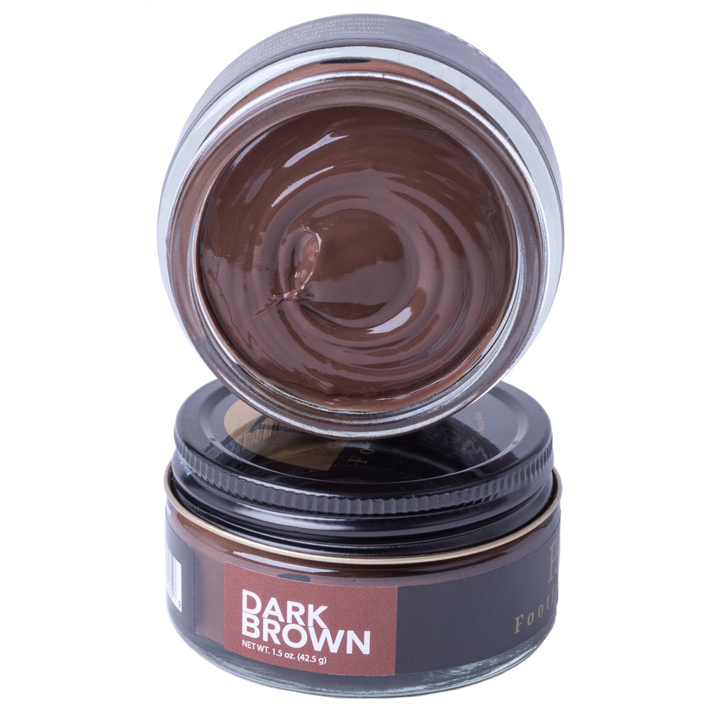 FootFitter Premium Shoe Cream Polish - 2 Pack Shoe Polishers FootFitter Dark Brown (Formerly "Brown")