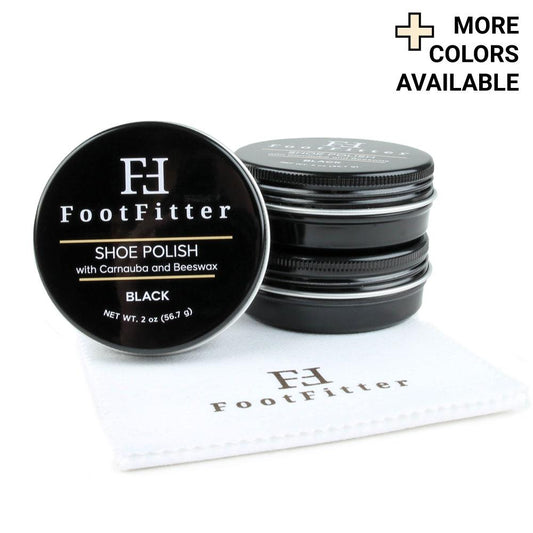 FootFitter Shoe Polish with Carnauba and Beeswax - 3 Pack FootFitter