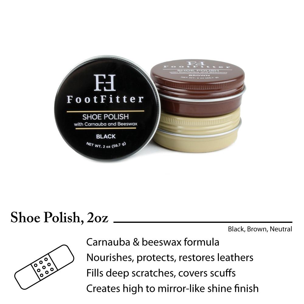 FootFitter Shoe Shine Brush & Polishing Set - Shoe Polish