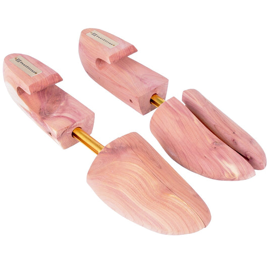 FootFitter Shoe Trees for Men, Wide Heel Split Toe, Aromatic Cedar Boot Tree - DW29 Shoe Trees & Shapers FootFitter