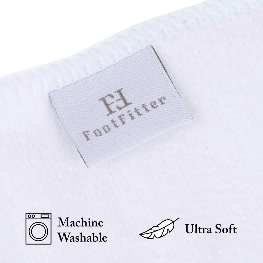 FootFitter Ultrasoft Microfiber Cleaning and Conditioning Shoe Shine Cloth Pack