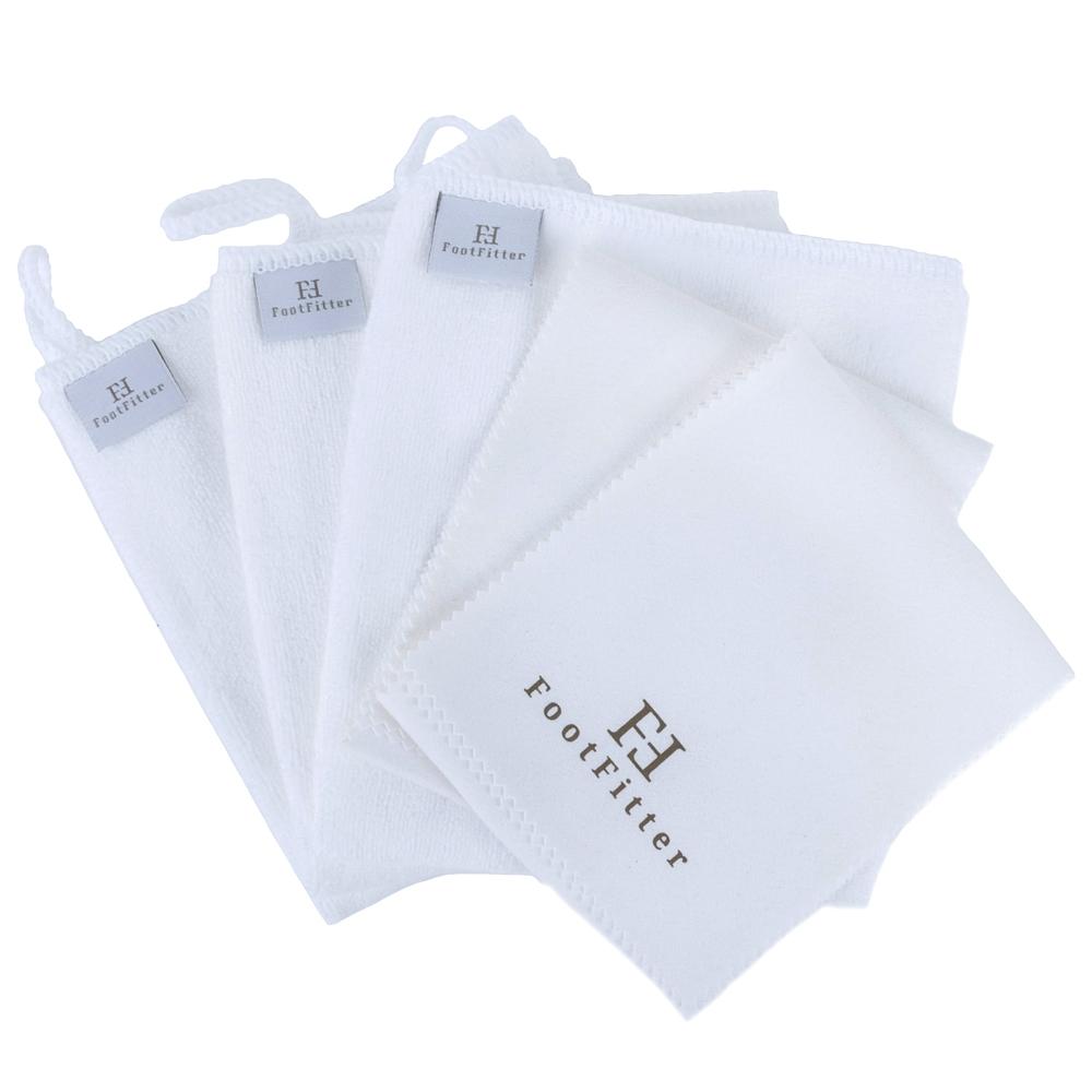 FootFitter Ultrasoft & Traditional Microfiber Shoe Shine Cloths, Combo Pack FootFitter