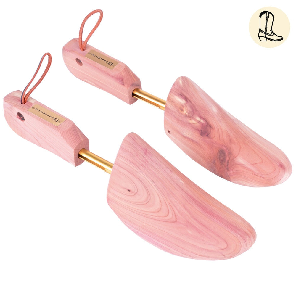 FootFitter Western Cedar Boot Tree - Shoe Trees for Western Cowboy Style Boots - CW12 Boot Trees and Shapers FootFitter