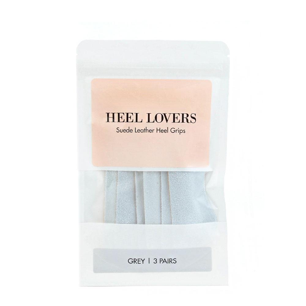 Heel Lovers Suede Leather Heel Grips, Grey - Single Pair