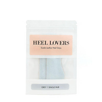 Heel Lovers Suede Leather Heel Grips, Grey - Single Pair