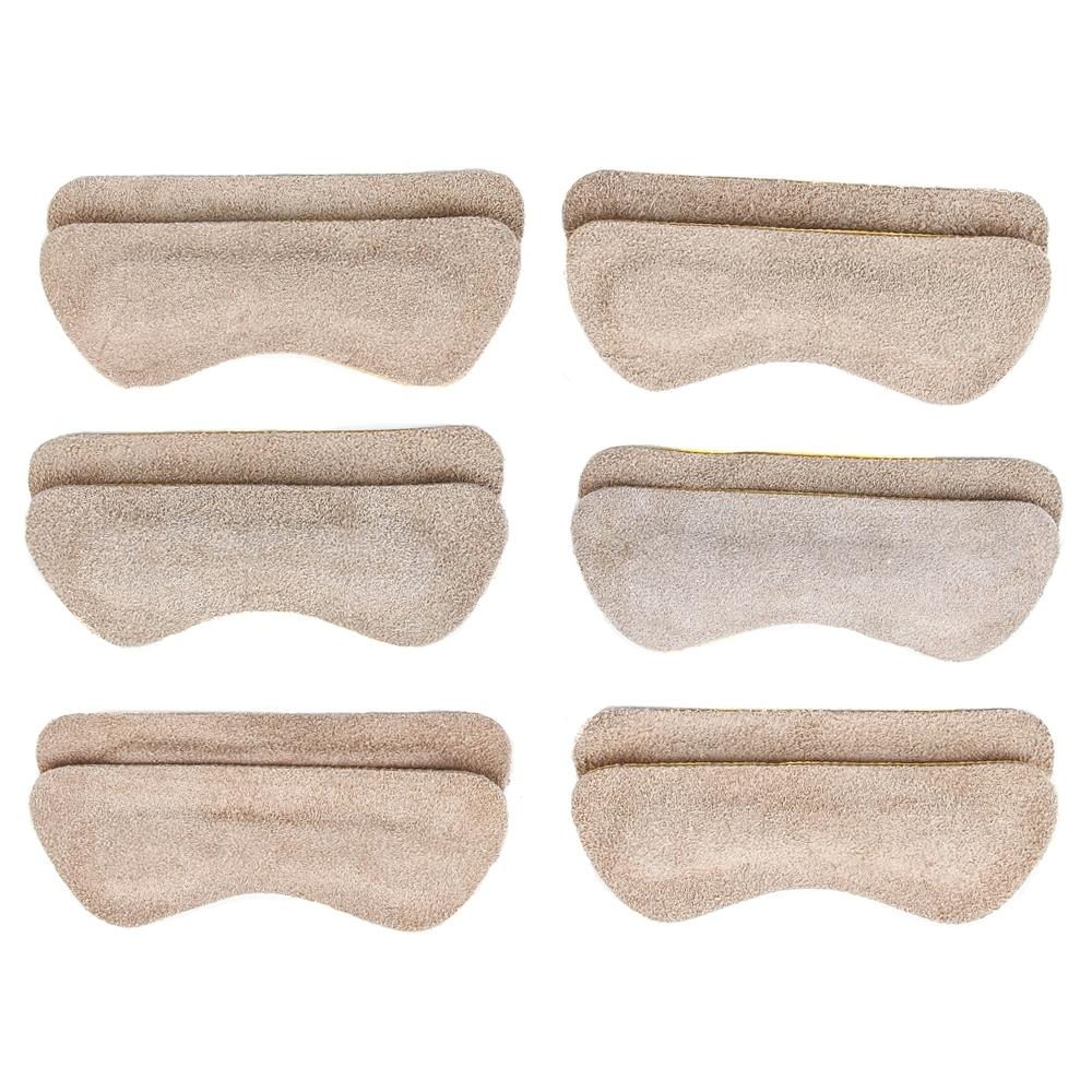 Heel Lovers Suede Leather Heel Grips, Tan - 6 Pairs