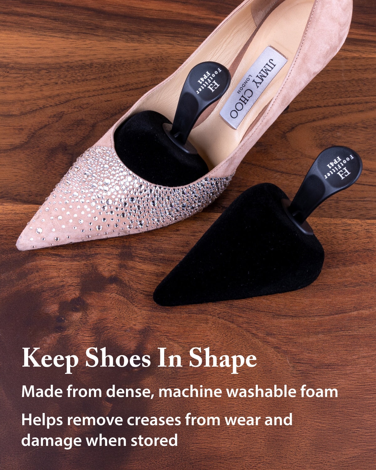 3”-6” High Heel Stretcher & Foam Shoe Tree Bundle FootFitter 