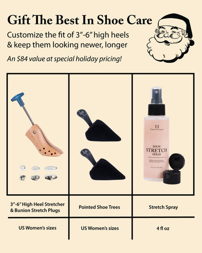 3”-6” High Heel Stretcher & Foam Shoe Tree Bundle FootFitter 