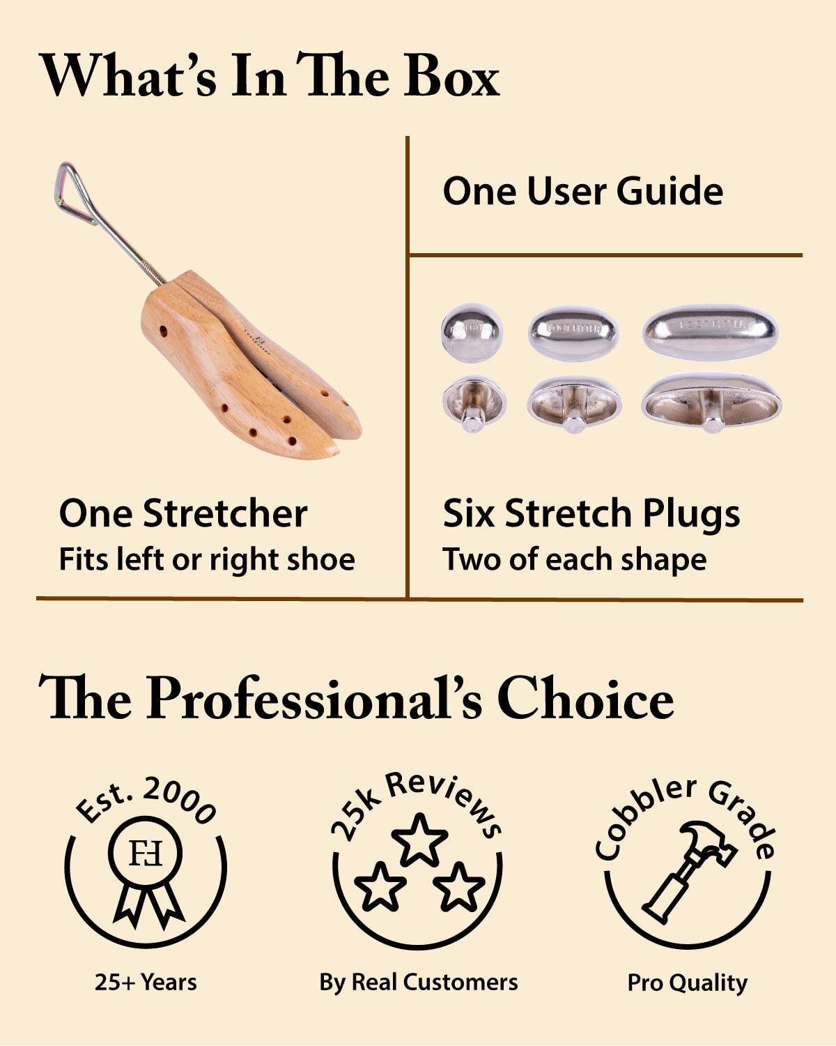 Best Professional One-Way Shoe Stretcher - SP11/SP21 Shoe Stretcher FootFitter 