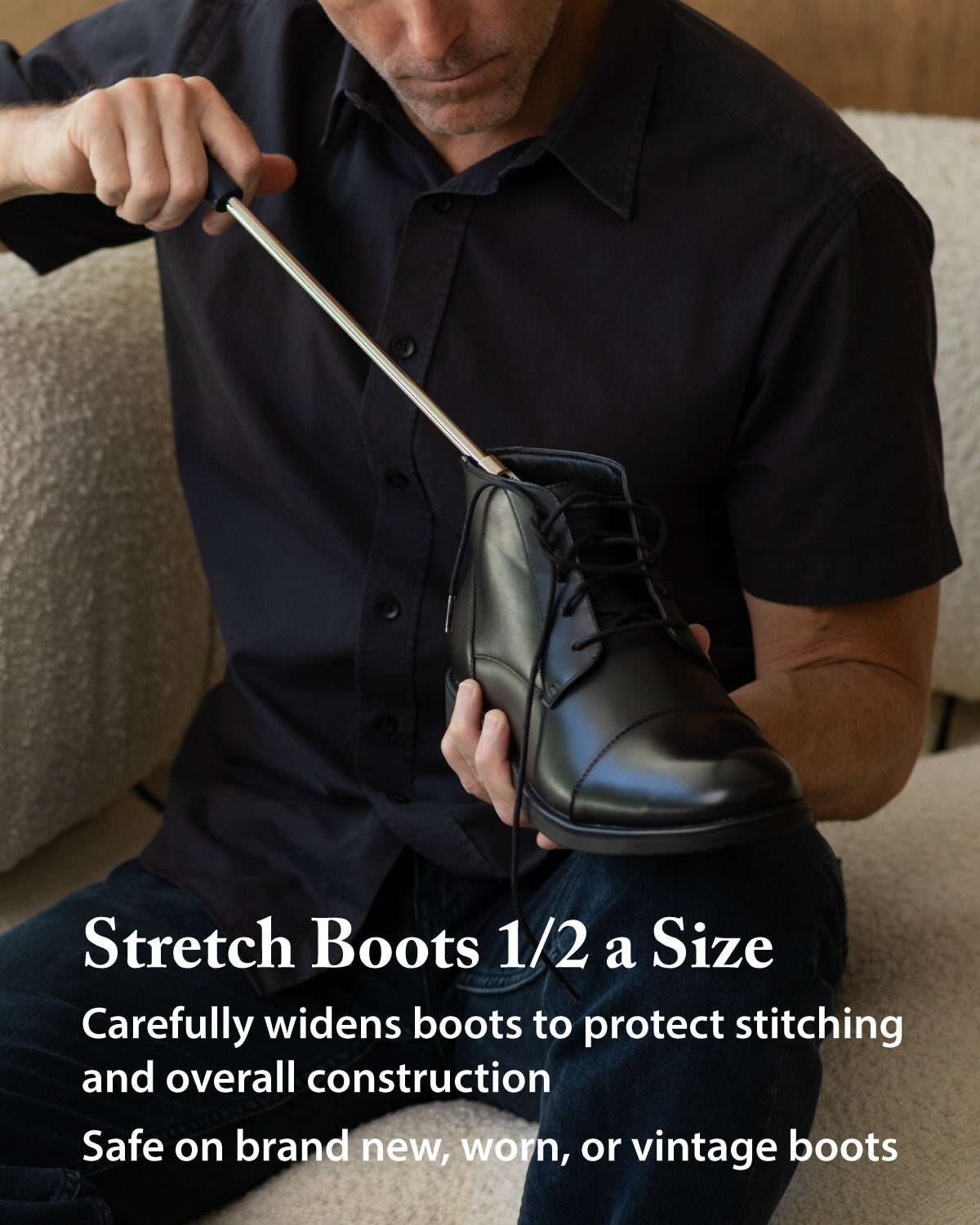 Boot Stretcher and Shoe Tree Bundle FootFitter 