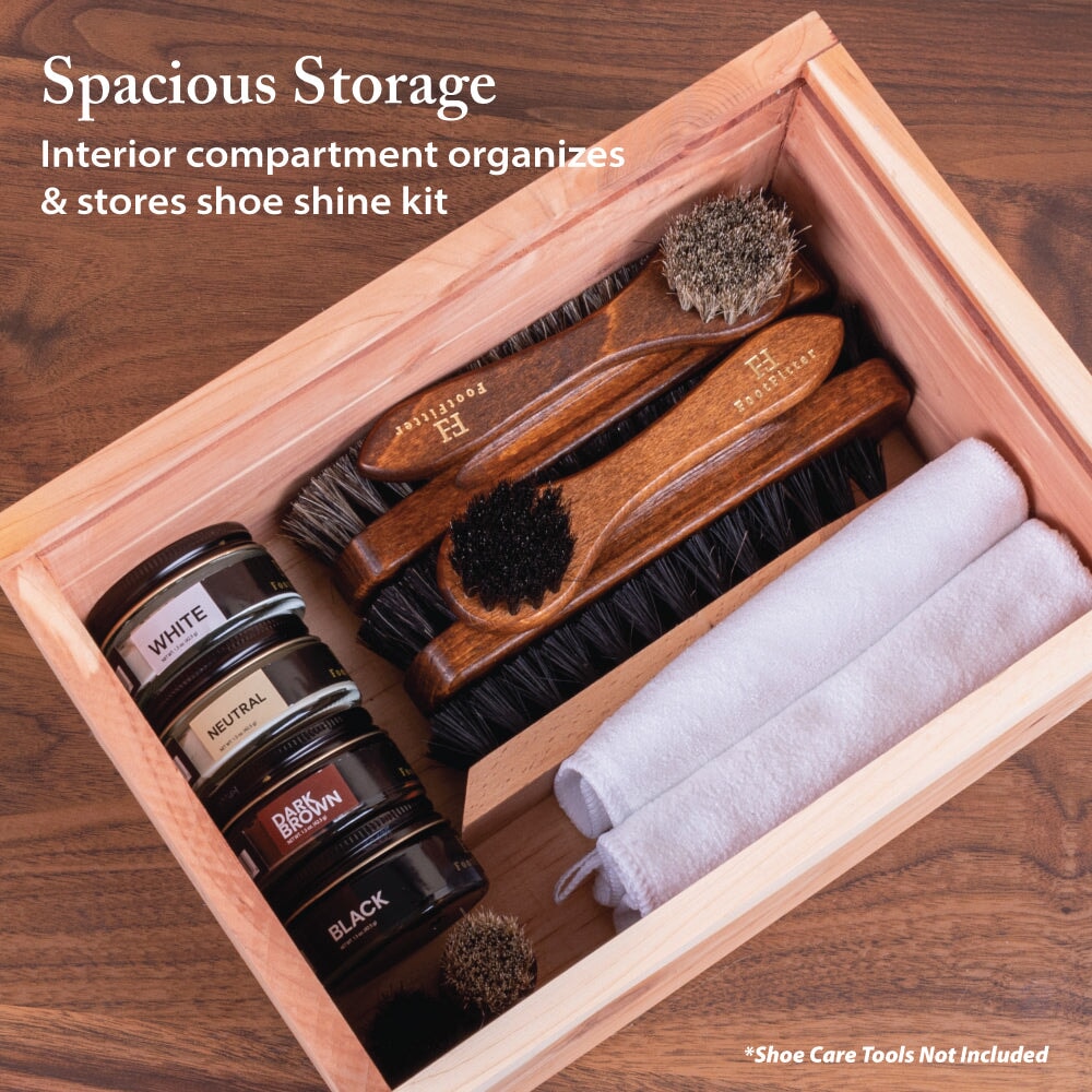 Cedar Wood Storage Box & Shoe Valet Valet Box FootFitter 
