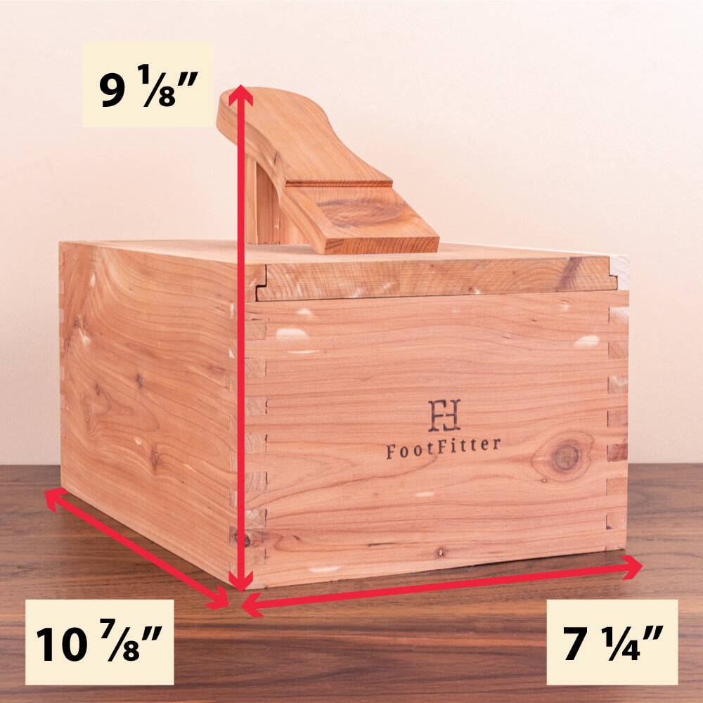 Cedar Wood Storage Box & Shoe Valet Valet Box FootFitter 