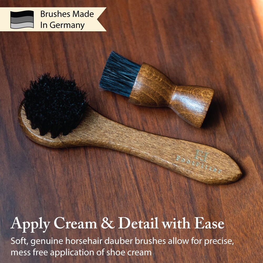 Essential Premium Shoe Shine Set - Shoe Polish Cream Shoe Shine Kits FootFitter 