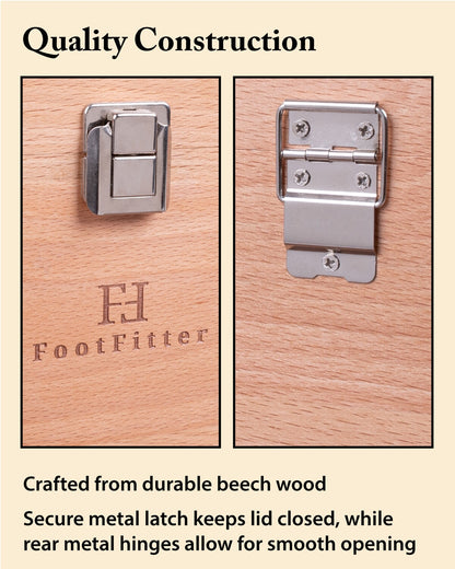 FootFitter Beech Wood Valet Storage Box FootFitter 