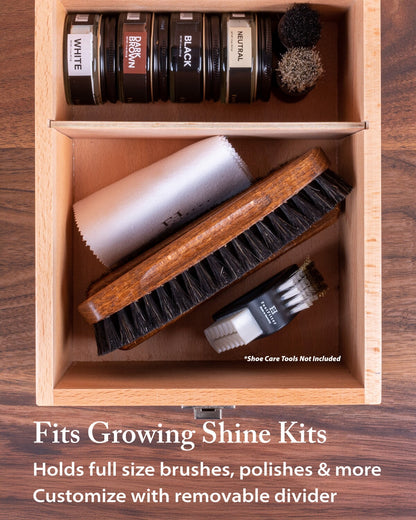 FootFitter Beech Wood Valet Storage Box FootFitter 
