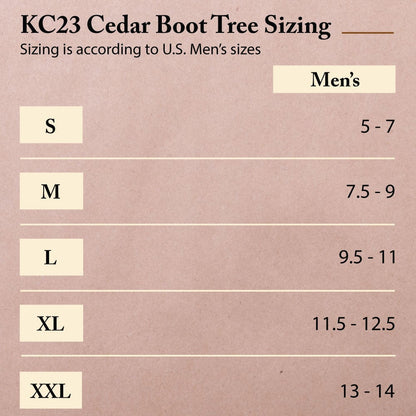 FootFitter Boot Trees for Men, Adjustable Split Toe Aromatic Cedar- KC23 FootFitter 