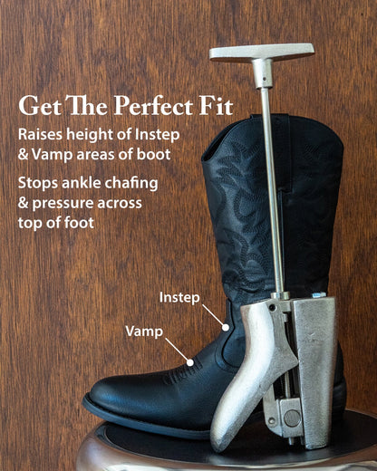 FootFitter Cast Aluminum Boot Instep Stretcher & Vamp Raiser Boot Stretcher FootFitter 