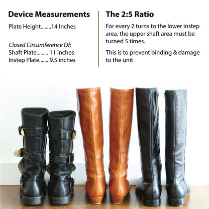 FootFitter Cast Aluminum Combination Boot Instep and Shaft Stretcher Boot Stretcher FootFitter 