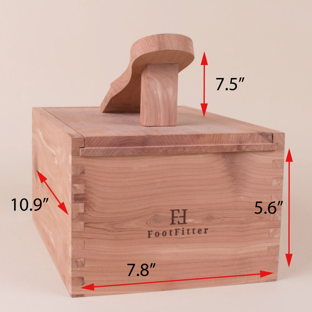 FootFitter Cedar Shoe Shine Valet Box Valet Box FootFitter 