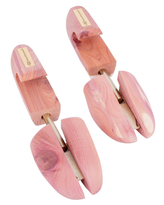 FootFitter Cedar Shoe Trees, Split Toe Wide Heel Premium Shoe Shapers Shoe Trees FootFitter Men's Medium (8 - 9.5) Single Pair 