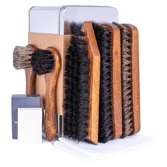 FootFitter Classic Shoe Brush Set Shoe Shine Kits FootFitter 