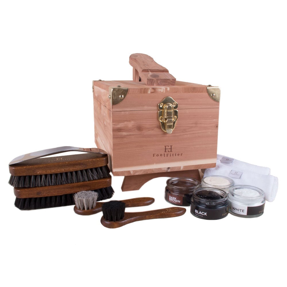 FootFitter Classic Shoe Shine Valet Box Set Shoe Shine Kits FootFitter 