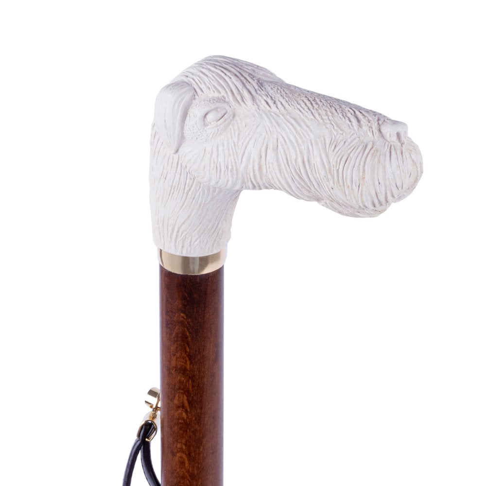 FootFitter Deluxe 28" Long Shoe Horn with Ivory Style Airedale Dog Handle Shoe Horns FootFitter 