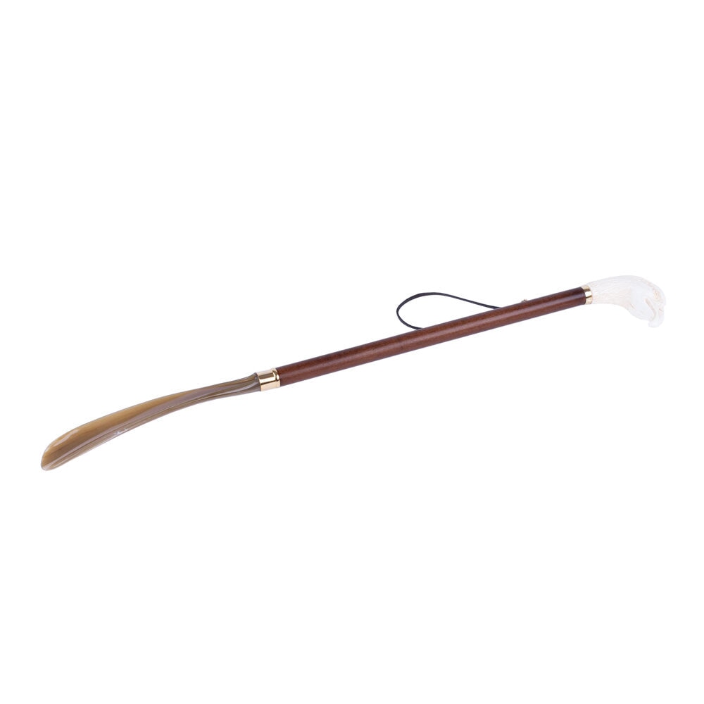 FootFitter Deluxe 28" Long Shoe Horn with Ivory Style Eagle Handle Shoe Horns FootFitter 