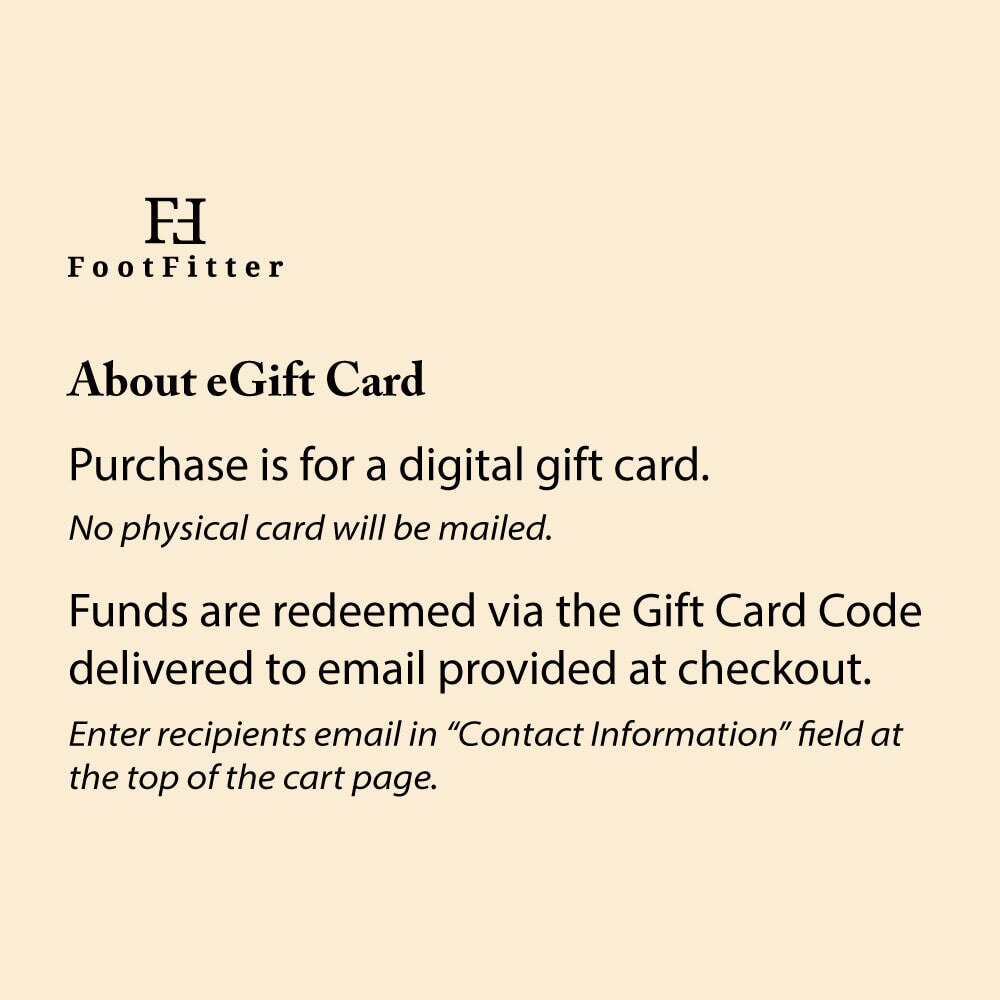 FootFitter E-Gift Card Gift Cards FootFitter 