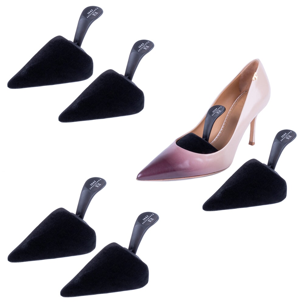 FootFitter Foam Shoe Tree with Handle- Pointed High Heel Shapers - FP41,  3-Pack