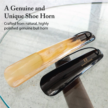 FootFitter Genuine Bull Horn Shoe Horn, 9" Shoe Horns FootFitter 