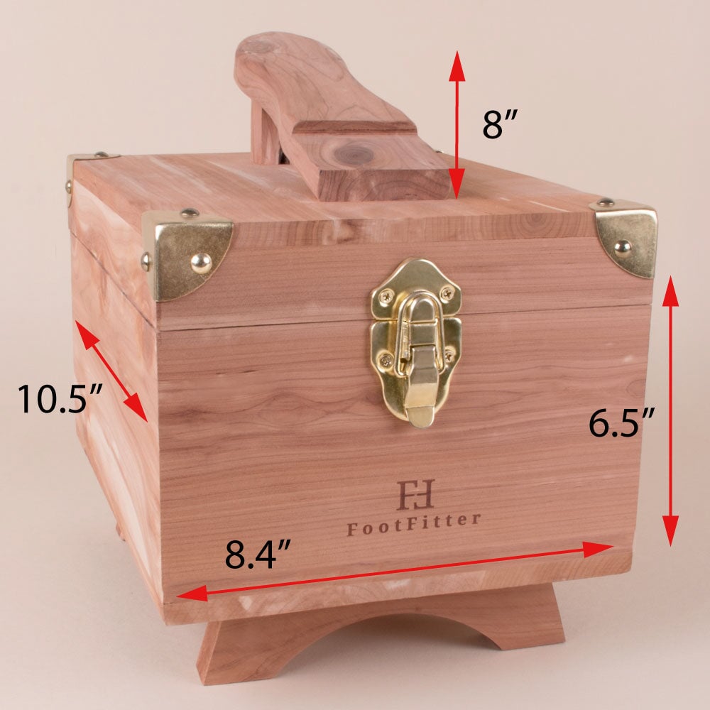 FootFitter Grand Cedar Shoe Shine Box Valet Box FootFitter 