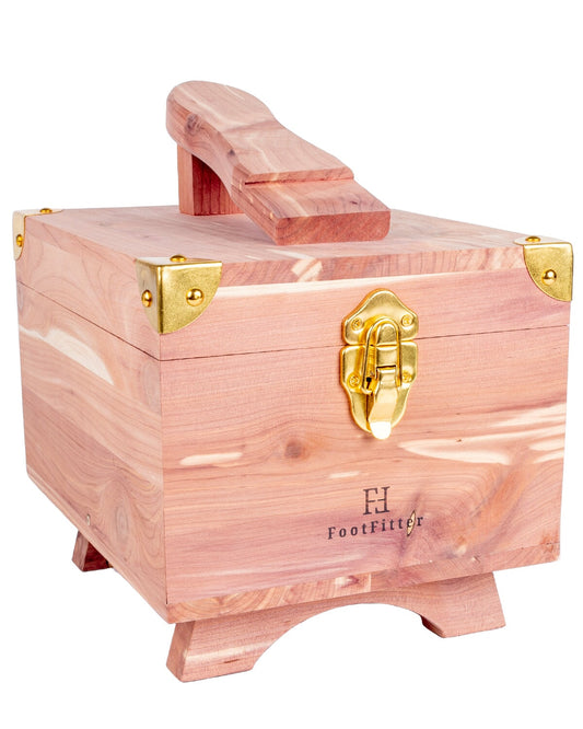 FootFitter Grand Cedar Shoe Shine Valet Box with Stand Valet Box FootFitter 