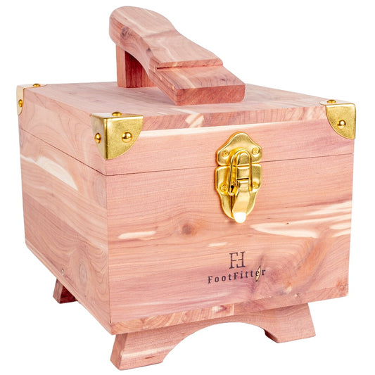 FootFitter Grand Cedar Wood Storage Box & Shoe Valet Valet Box FootFitter 
