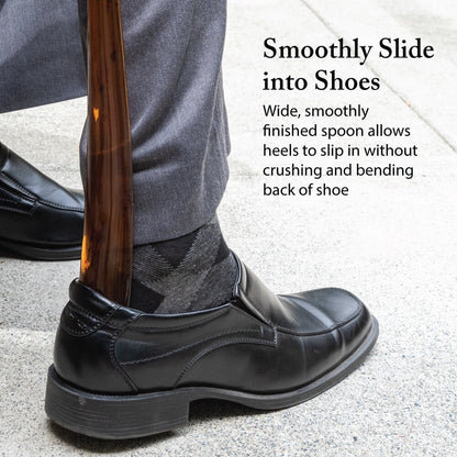 FootFitter Medium 21" Shoe Horn with Tortoiseshell Spoon, Duck Shoe Horns FootFitter 