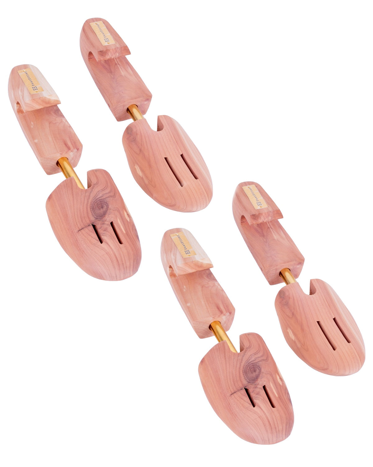 FootFitter Men’s Cedar Shoe Trees, Full Block Wide Heel Shoe Trees FootFitter Men's Small (6 - 7.5) 2-Pack 