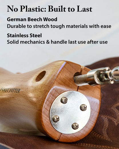 FootFitter Premium Cowboy-Western Boot Stretcher for Width Boot Stretcher FootFitter 