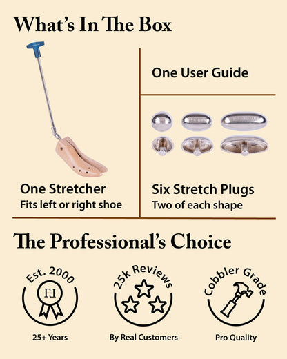 FootFitter Premium High Heel Boot Stretcher for Width – Women's 1–3" Heels High Heel Stretcher FootFitter 