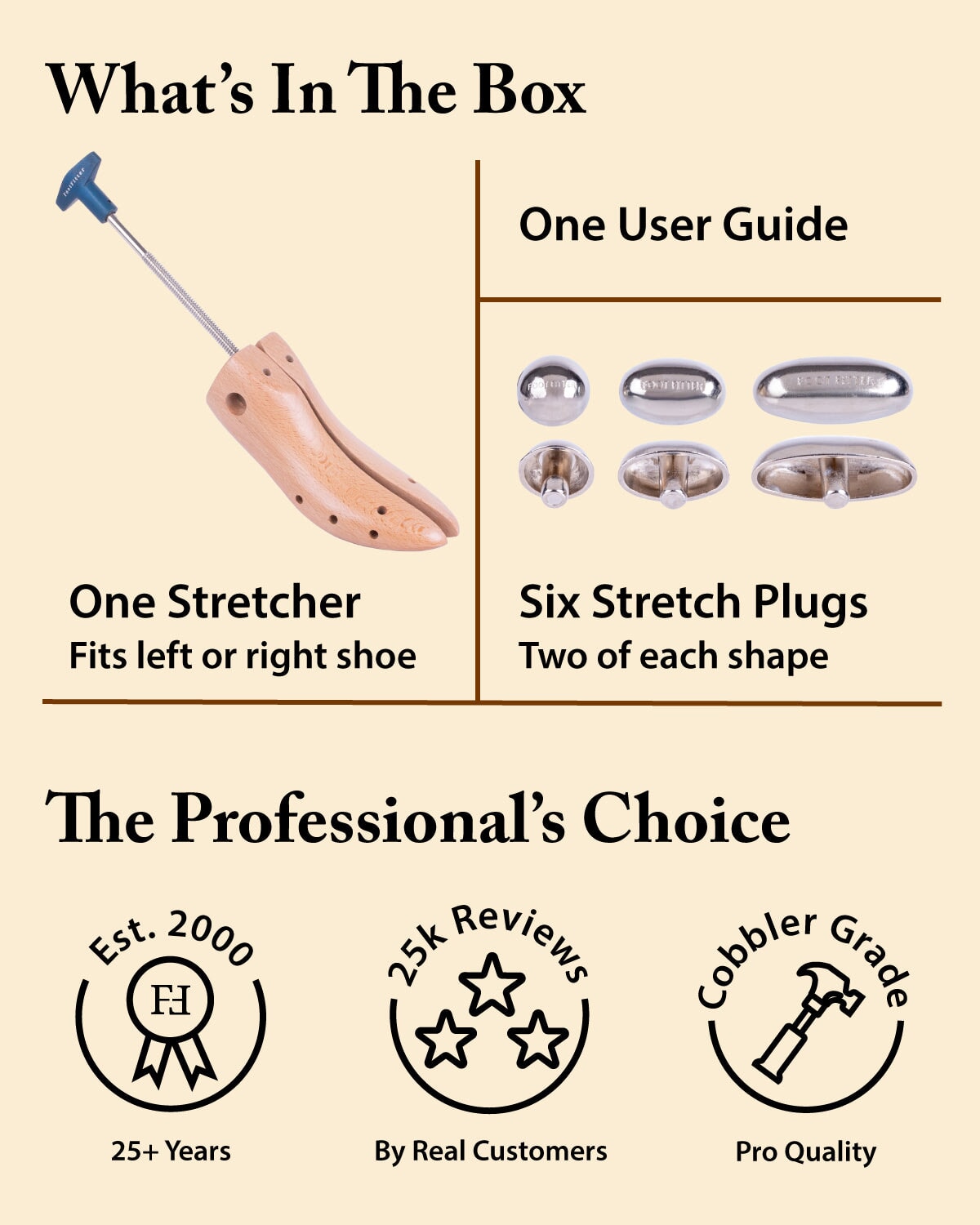 FootFitter Premium High Heel Shoe Stretcher for Width – Women's 1–3" Heels High Heel Stretcher FootFitter 