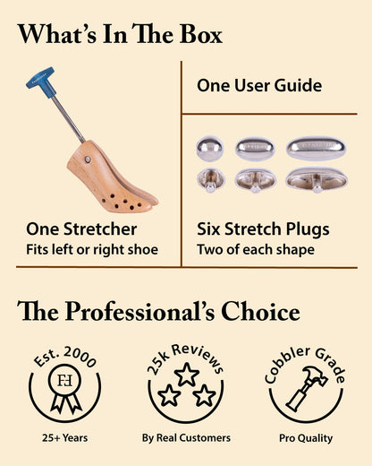 FootFitter Premium High Heel Shoe Stretcher for Width – Women's 3–6" Heels High Heel Stretcher FootFitter 