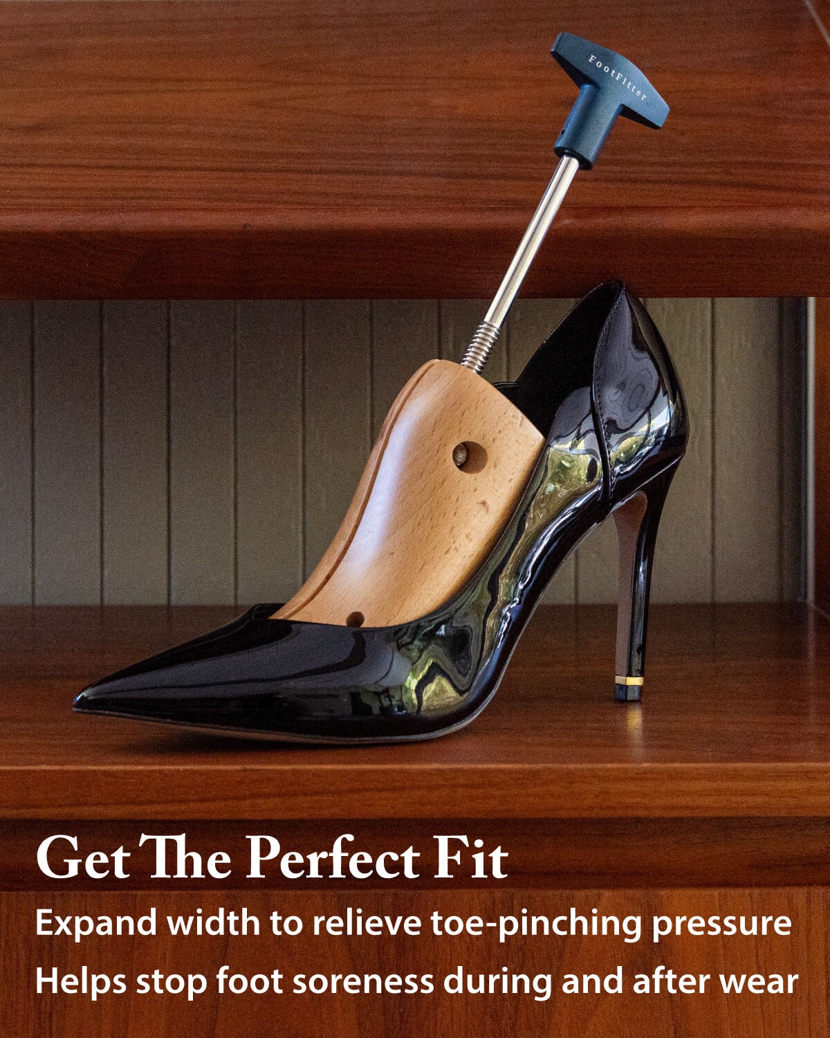 FootFitter Premium High Heel Shoe Stretcher for Width – Women's 3–6" Heels High Heel Stretcher FootFitter 
