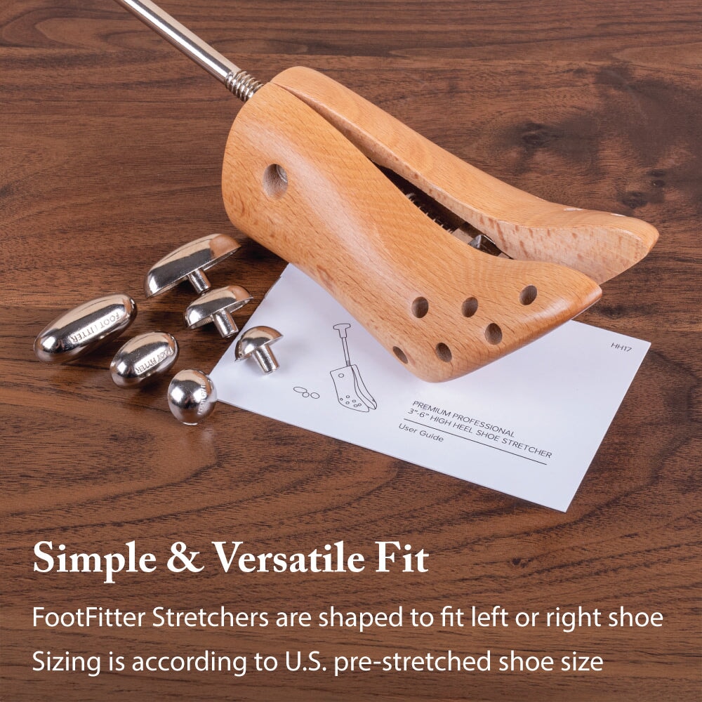 FootFitter Premium Professional 3"- 6" High Heel Shoe Stretcher - Pair of Stretchers High Heel Stretcher FootFitter 