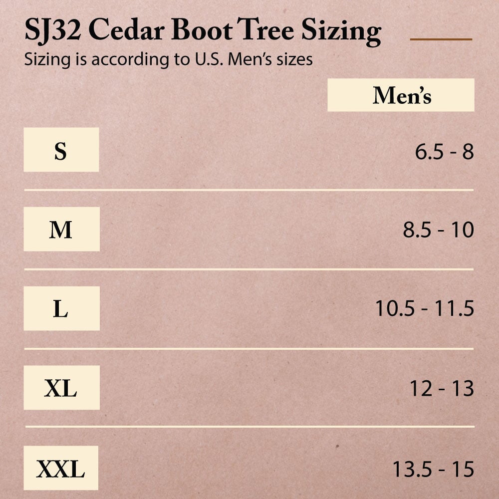 FootFitter Shoe Trees for Men, Adjustable Split Toe Aromatic Cedar Boot Tree - SJ32 Shoe Trees & Shapers FootFitter 