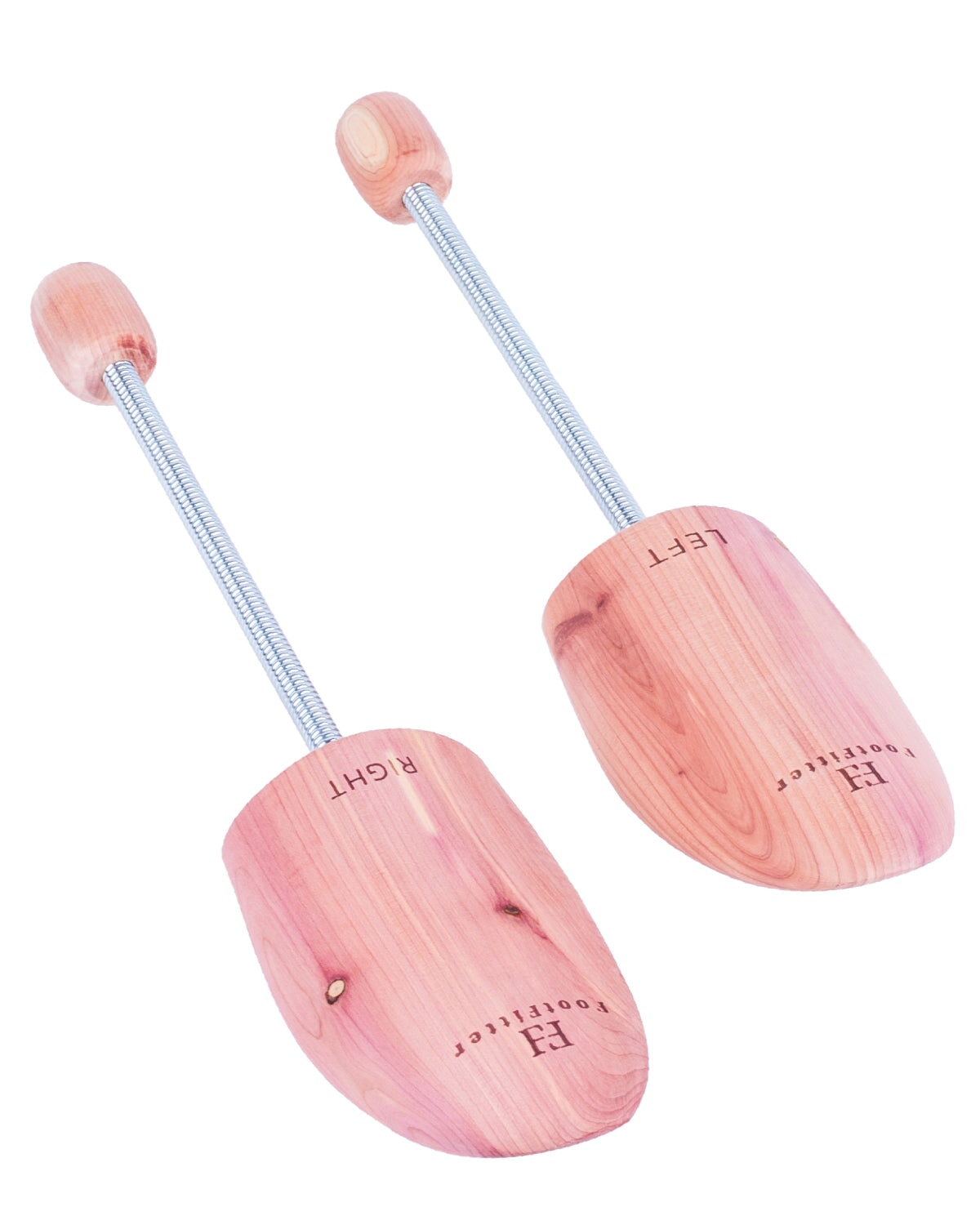 FootFitter Travel Cedar Shoe Trees, Compact Shoe Shapers Shoe Trees FootFitter Men (7-13) Single Pair 