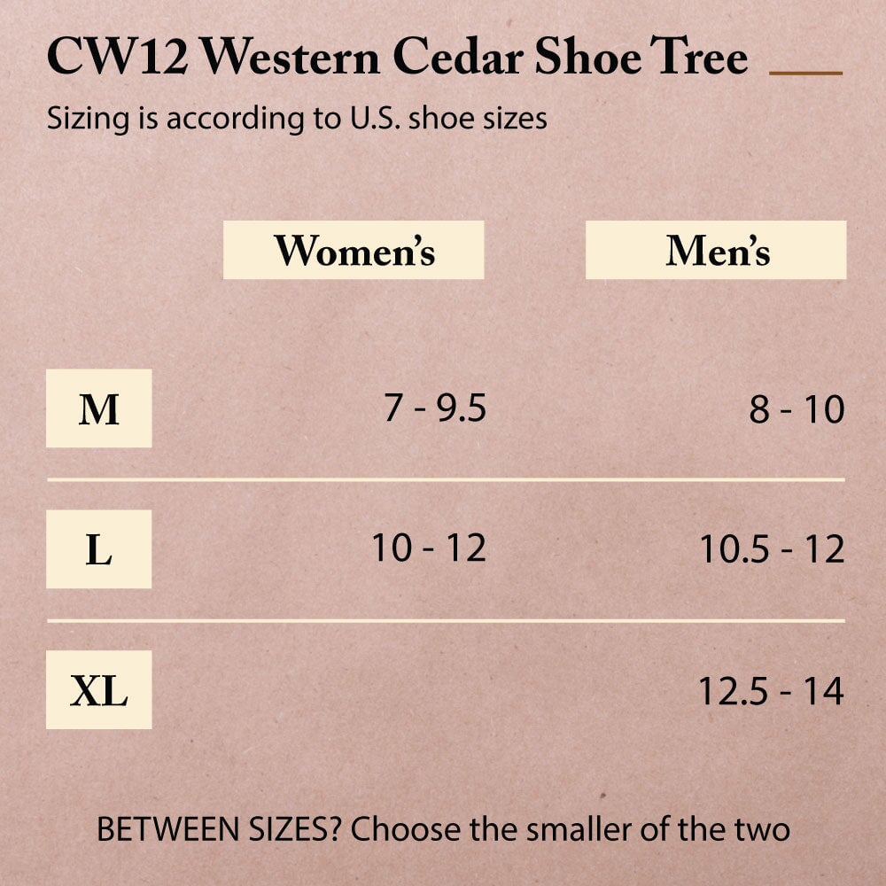 FootFitter Western Cedar Boot Tree - Shoe Trees for Western Cowboy Style Boots - CW12 Boot Trees and Shapers FootFitter 